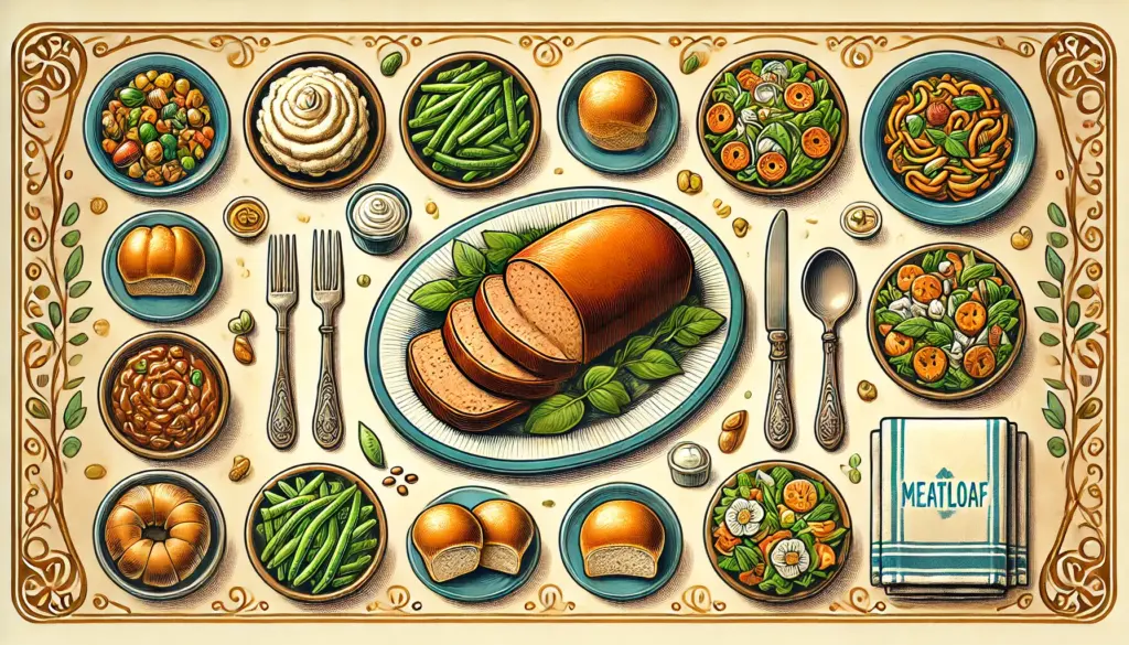 various serving suggestions for meatloaf