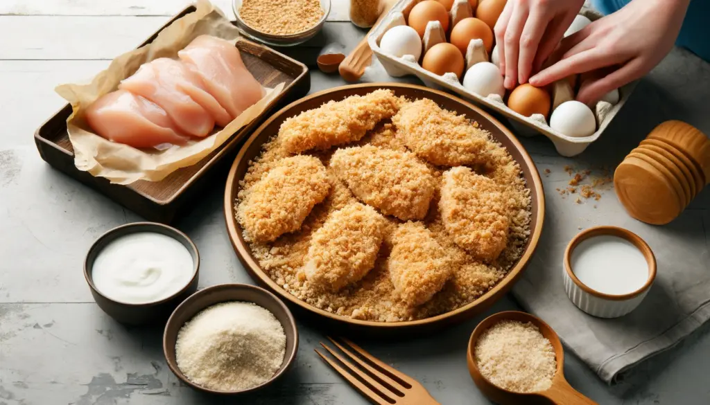 Methods to Bread Chicken Without Eggs